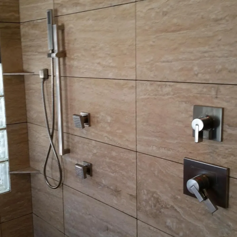 Shower fixture installation for Frozen Pipe Repair in New Canaan